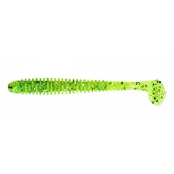 Силіконова приманка для риболовлі, ZEOX Trigger Shad Tail, довжина 3,4 дюймів, 6шт/уп, колір №005 AGPP